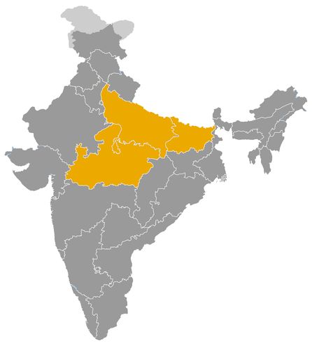 India • |-0075/-0030| • Kanva-dynastie: kaart